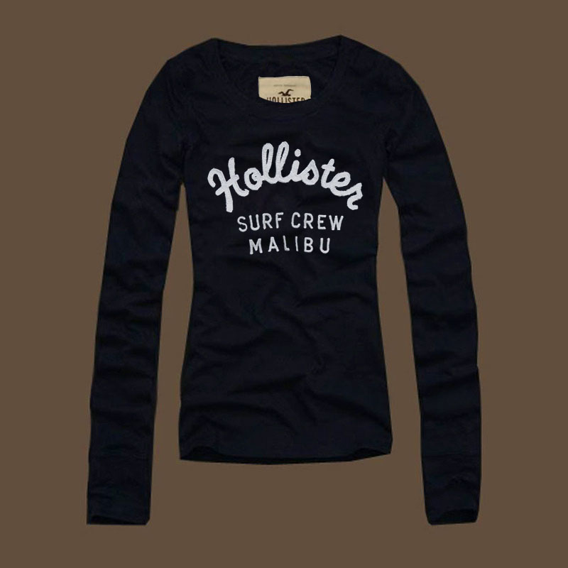 Hollister Mujeres De Cuello Redondo Largo Remera HCO4741